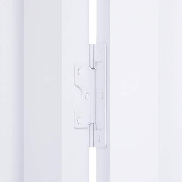 32 in. x 80 in. Seabrooke 6-Panel Raised Panel White Hollow Core PVC Vinyl Interior Bi-Fold Door