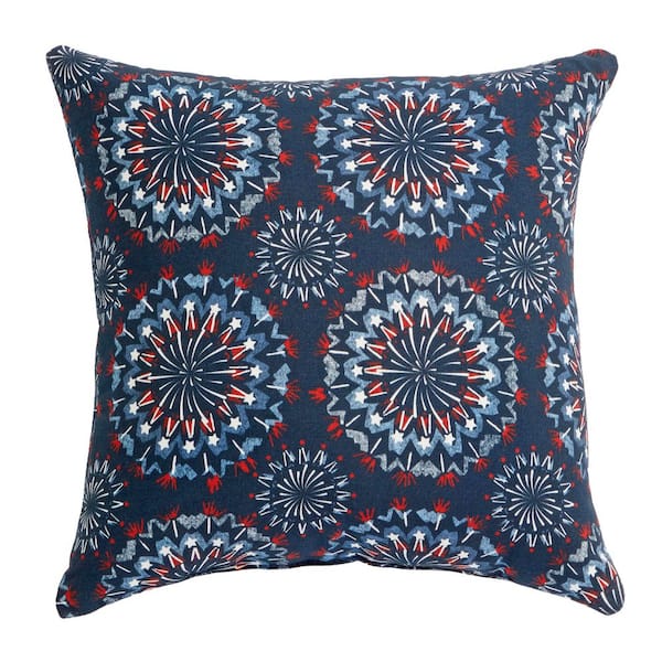 StyleWell 16 in. x 16 in. Denby V4 Midnight Outdoor Throw Pillow