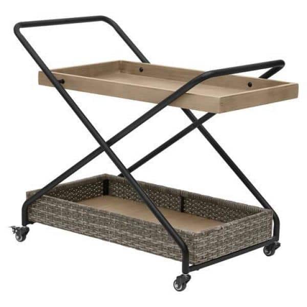 StyleWell Pine River Serving Cart