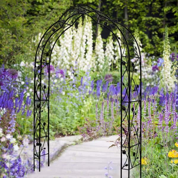 Phewnyzo 98 in. Metal Outdoor Garden Trellis with 8-Style