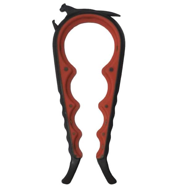 Multi-Function Can Opener for Kitchen: Assistive Tool with Leverage, Non-Slip Grip for Easier Opening in Red and Black