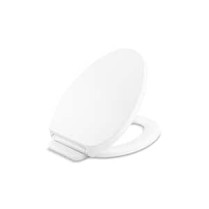 Drift ReadyLatch Quiet-Close Elongated Front Toilet Seat in White