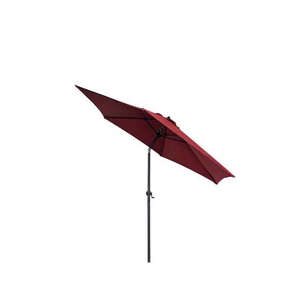 living accents 9 ft tiltable red market patio umbrella ft. – Hi-Pro Ace Supercentre quality polyester Living Accents 9 ft. Tiltable