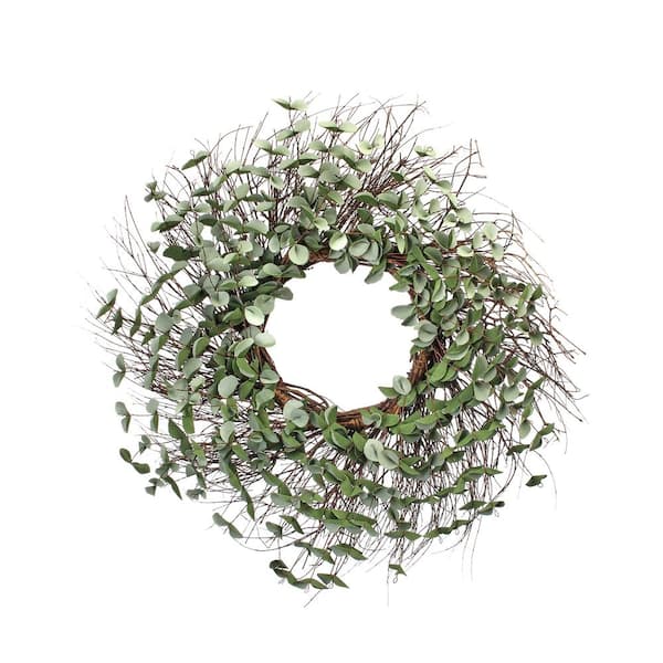 Regency International Eva Eucalyptus Twig Wreath 26 in.