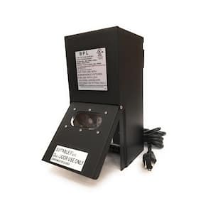 Power Pack Low-Voltage 300-Watt Black Multi Tap 12-15-Volt Outdoor Lighting Weather-Shield Transformer with Sensor
