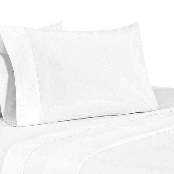 Matt 4 Piece Queen Bed Sheet Set, Soft Organic Cotton, Light Gray