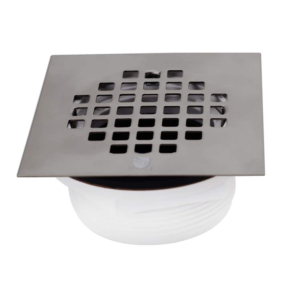 2 in. Sch. 40 PVC Shower Drains with 4-1/4 in. Square Cover in Satin Nickel price history on PriceWatchPro