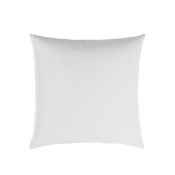 SORRA HOME Sorra Home Sunbrella Retain Snow Square Outdoor Throw Pillow