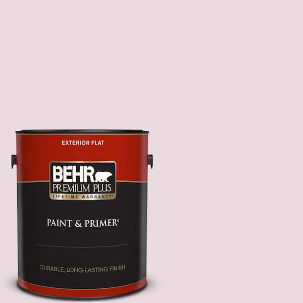 BEHR PREMIUM PLUS 1 gal. #S120-1 Wine Pairing Flat Exterior Paint & Primer