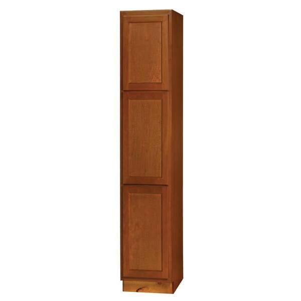 Unbranded 18 in. x 96 in. x 12 in. Broom Cabinet in Chocolate Beech