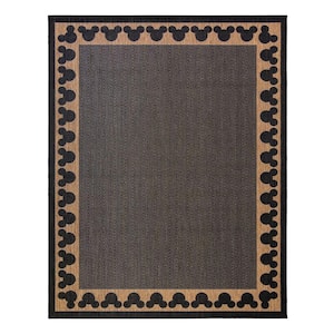 Black Indoor Outdoor Area Rug Carpet Latex Backing Many Sizes Available 