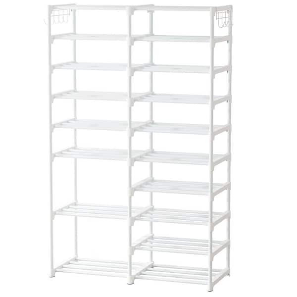  Tribesigns Shoe Rack Organizer, 36-44 Pairs Storage Shelf, 10  Tiers Stand, for Closet, Boot Organizer with 2 Hooks, Stackable Tower :  Home & Kitchen