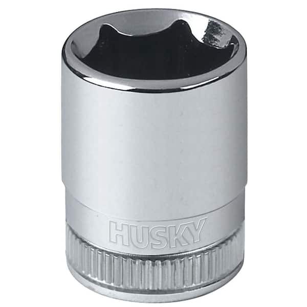 Husky 1/4 in Drive 5.5 mm 6 Point Metric Standard Socket Hand Tool Polished 