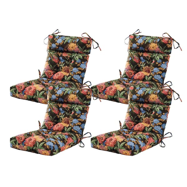 ARTPLAN Seat/Back Outdoor Chair Cushion Patio Cushion Tie Tufted Replacement for Patio Furniture 20 in. x 20 in. x 4 in.