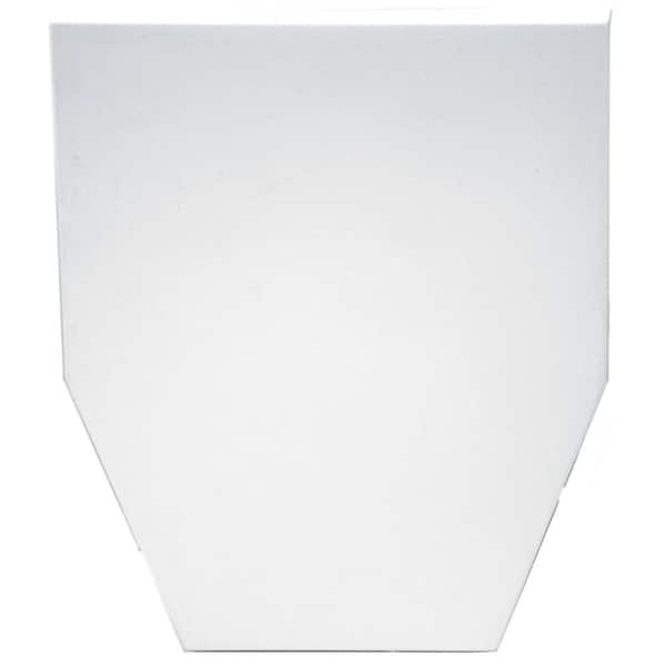 Builders Edge 9 in. Classic Dentil Window Header Keystone in 001 White