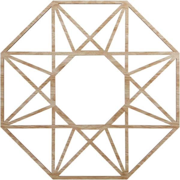 Ekena Millwork 0.25 in. x 7 in. x 18 in. Wood Medallion Moulding