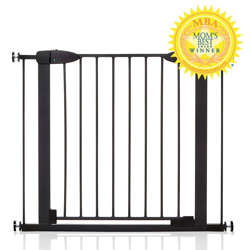 Black Metal Auto-Close Pressure Mounted Safety Gate