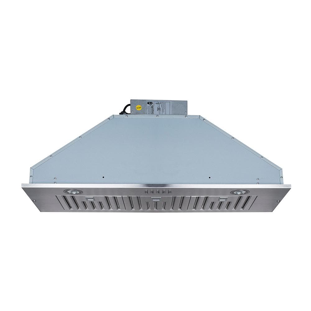 36 in. 600 CFM Insert/Built-in Range Hood with Baffle Filters LED Lights 3-Speed â€‹â€‹Control in Stainless Steel
