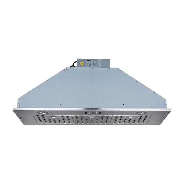 Home Beyond 36 in. 600 CFM Insert/Built-in Range Hood with Baffle Filters LED Lights 3-Speed ​​Control in Stainless Steel