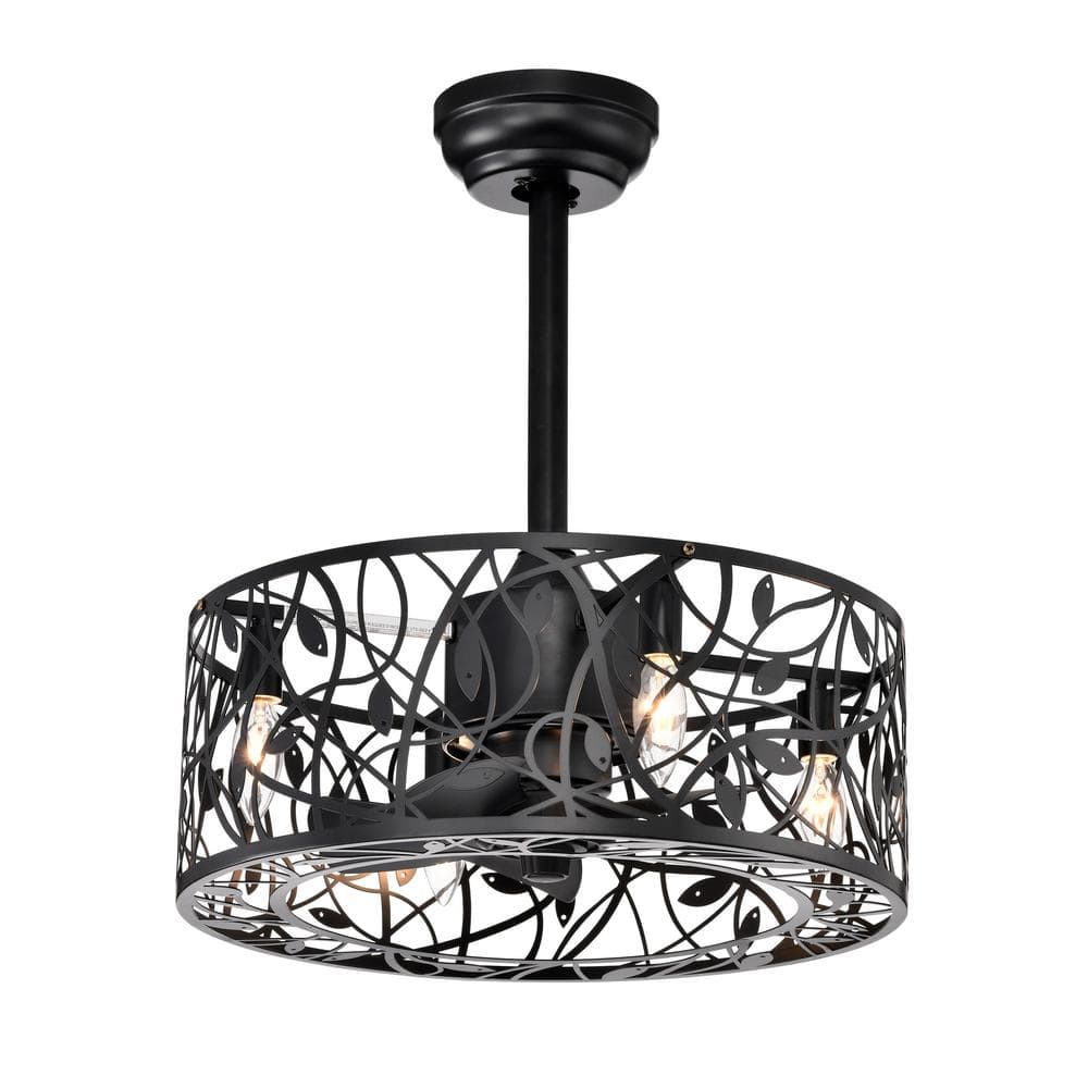 18 in. 5 Blades Ceiling Fan Lamps, Indoor Industrial Style Vintage Ceiling 