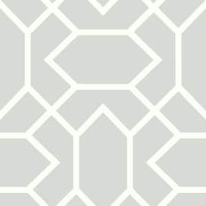 Light Grey Modern Geometric Peel and Stick Wallpaper (Covers 28.18 sq. ft.)
