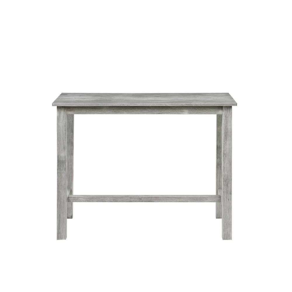 Storm Gray Reclaimed Wood Rustic Counter Height Pub Table