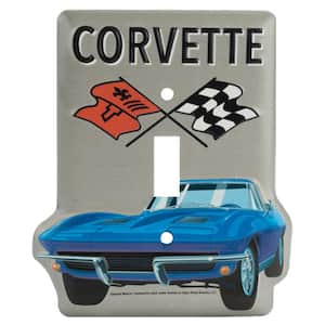 1-Gang Die Cut Switch Plate - Corvette