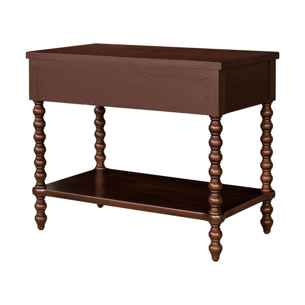 Beckett Morocco Brown 1 Drawer 32 in. W Large Nightstand - thumbnail 4