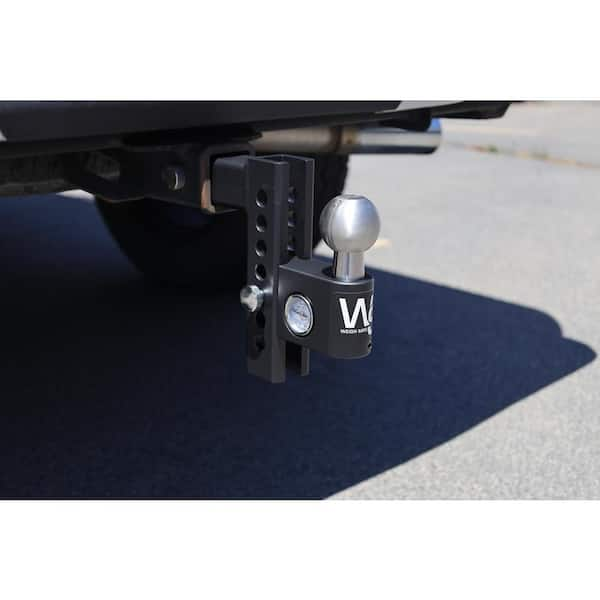 Weigh Safe 6 Steel Adjustable Trailer Hitch Ball Mount for 2 Receiver w/ Weight Scale for Sway Prevention - 12,500 lbs GTW AWS6-2 - The Home Depot