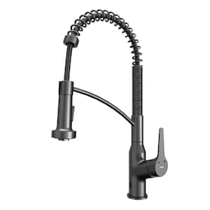 Alston Single Handle Touchless Pull-Down Sprayer Kitchen Faucet in Gunmetal Grey