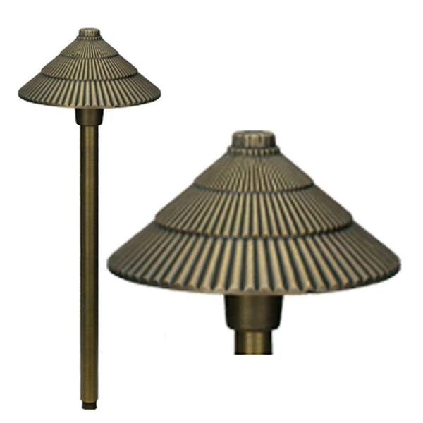 Best Quality Lighting 1-Light Antique Bronze Die-Cast Brass Path Light