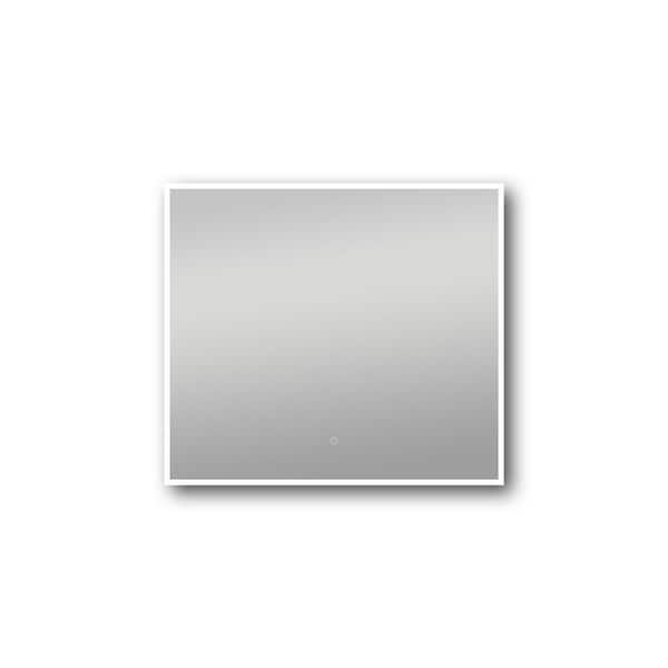 Dreamwerks 36 in. W x 32 in. H Rectangular Frameless LED Wall Mount Bathroom Vanity Mirror with Integrated Touch Switch