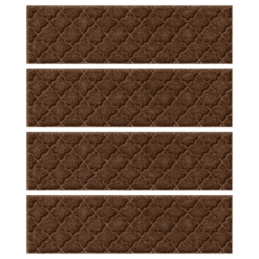 Waterhog Cordova Dark Brown 8.5 in. x 30 in. PET Polyester Indoor Outdoor S