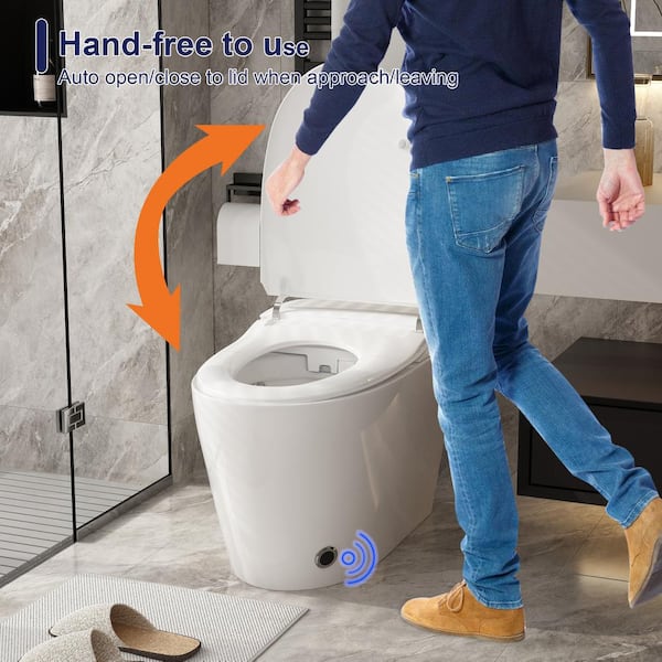 FUFU&GAGA Elongated Smart Bidet Toilet with Auto Open/Flush and Heated Seat