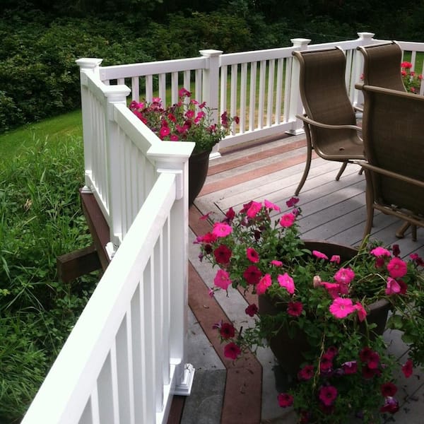 Weatherables Walton 3 ft. H x 5 ft. W White Vinyl Railing Gate Kit