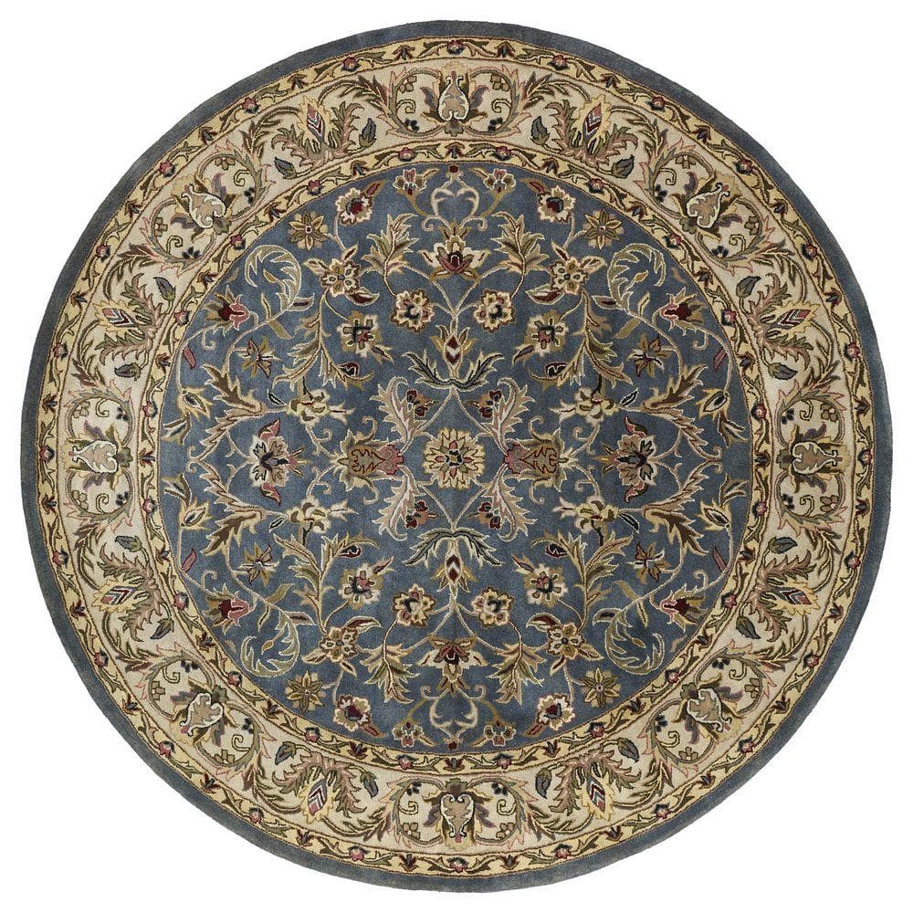 Kaleen Mystic William Blue 9 ft. x 9 ft. Round Area Rug -  6001-17 9.9 Rd.