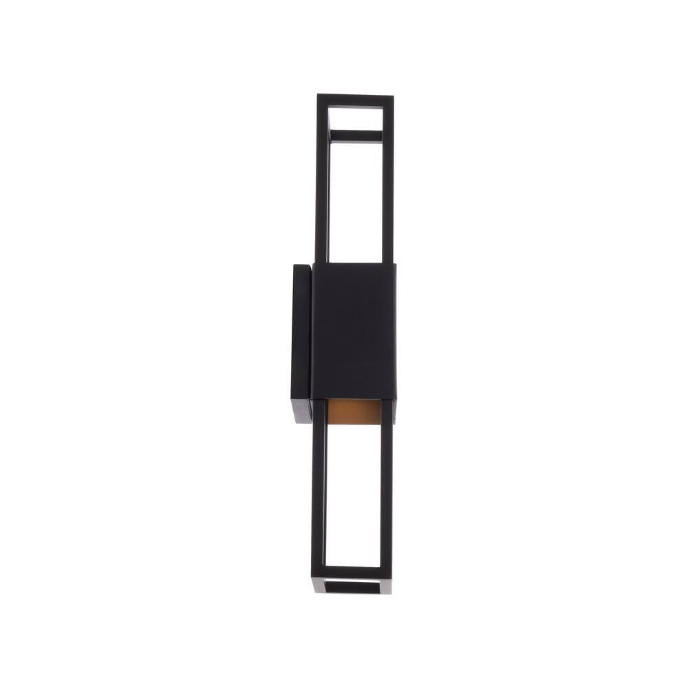 Nightvision 16" Black and Gold Dimmable LED Sconce