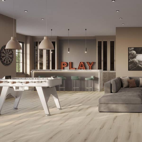 Oakwood Meadows 12 mm T x 7.6 in. W Waterproof Laminate Flooring (21.06 sq. ft./Case)
