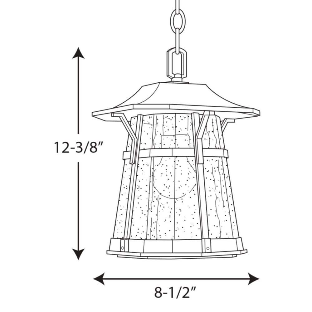 Derby 12" Espresso Bronze Glass Outdoor Pendant Light