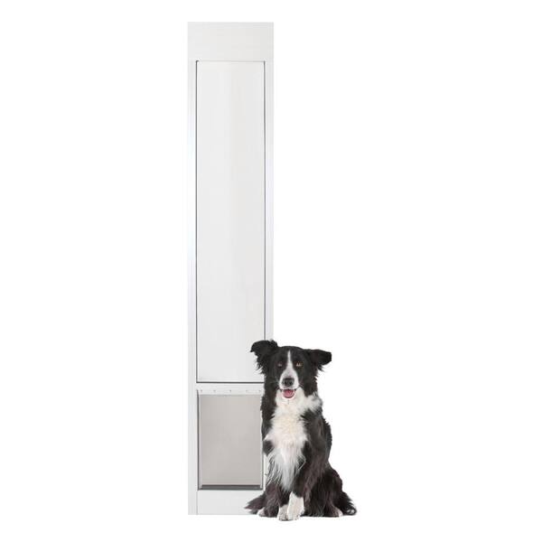 PetSafe 10-1/4 in. x 16-3/8 in. Large White Freedom Patio Panel (76 in. to 81 in.) Pet Door
