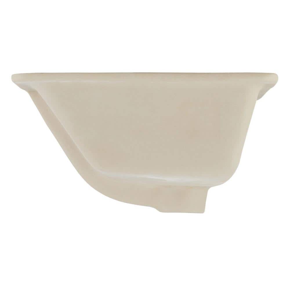 Sawgrass White Rectangular Ceramic Undermount Bathroom Sink