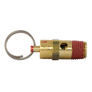 Replacement Brass ASME Safety Valve 250 psi Set Pressure for 225 psi Max Operating Compressor
