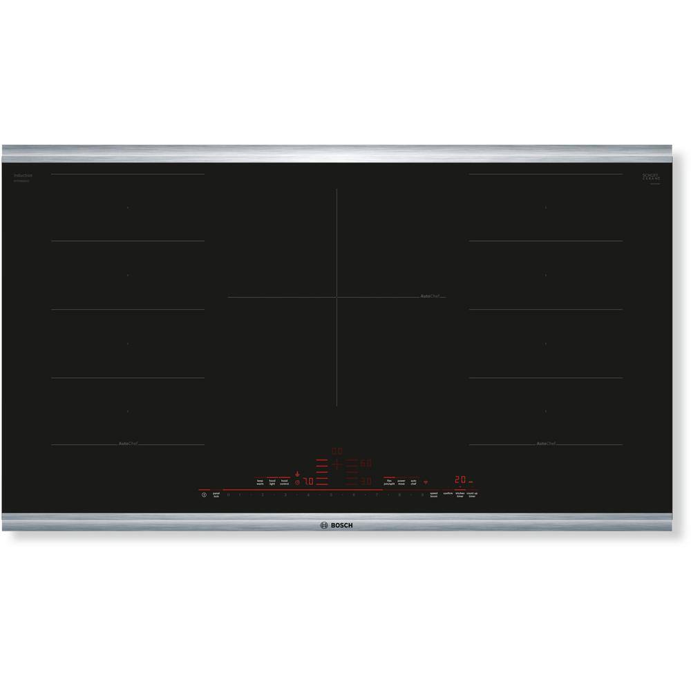 Bosch Benchmark Benchmark Series 36 in. Induction Cooktop in Black with Stainless Steel Trim with 5 Elements