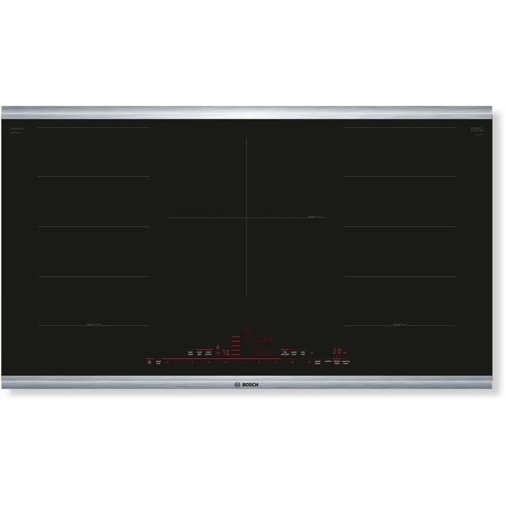 Benchmark Series 36 in. Induction Cooktop in Black with Stainless Steel Trim with 5 Elements