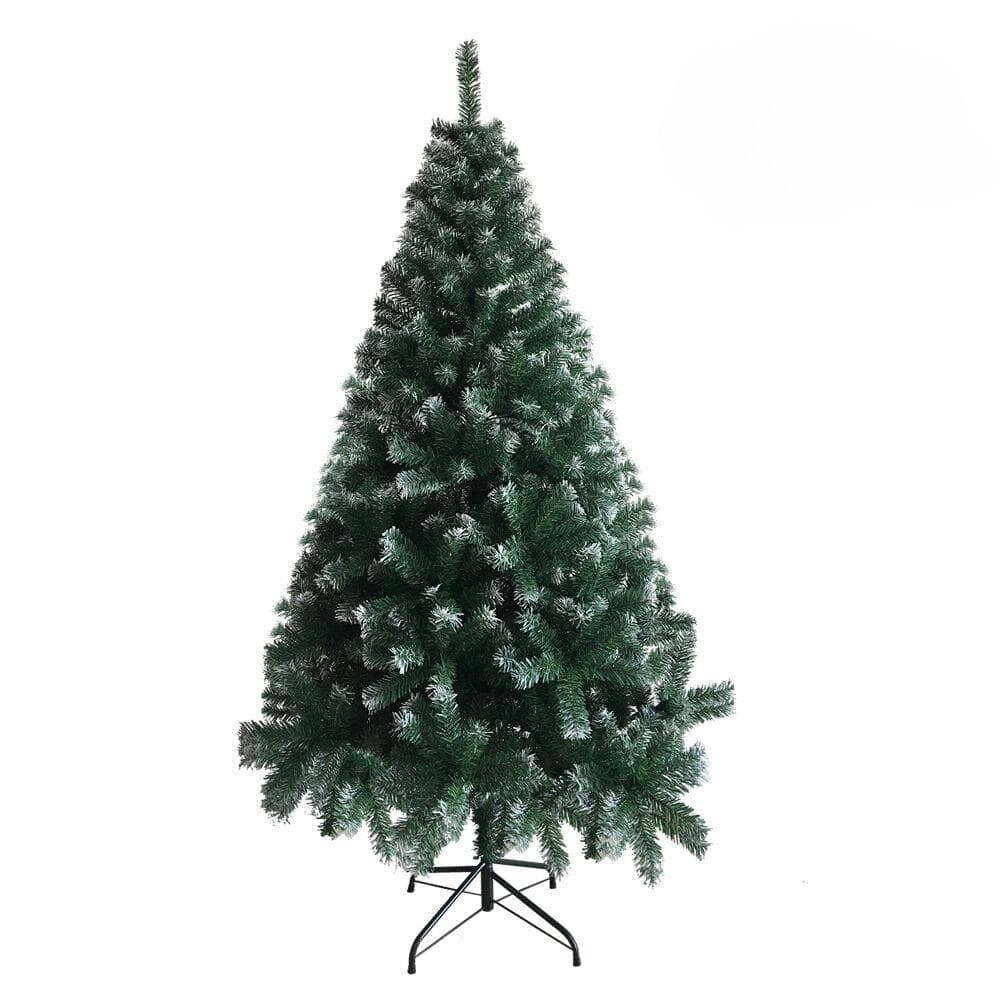 Karl home 6 ft. Unlit Spray White Green Artificial Christmas Tree with 650 Tips