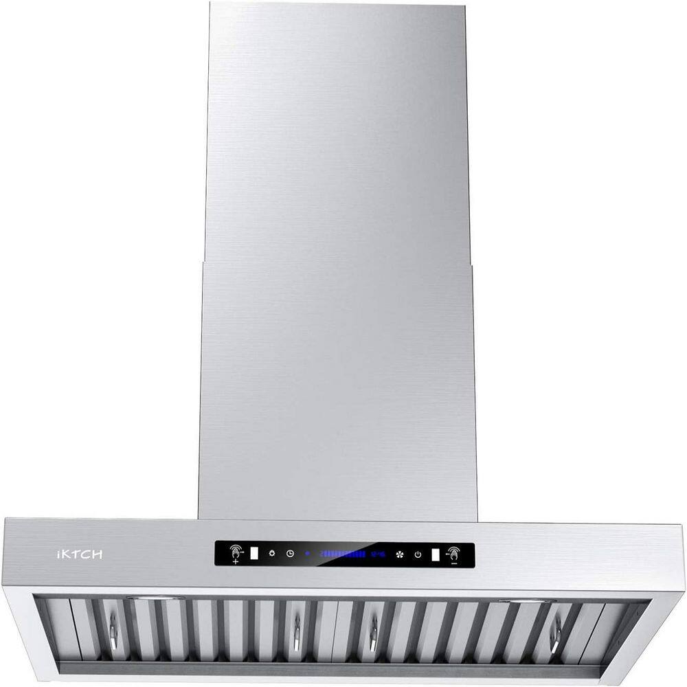 36 in. 900 CFM Ducted Wall Mount Range Hood in Stainless Steel with 4 Speed Fan, Gesture Sensing and Touch Control Panel price history on PriceWatchPro
