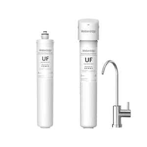 17UBW-UF Under Sink Water Filter System, with Dedicated Brushed Nickel Faucet, Extra RF17W-UF Replacement Filter