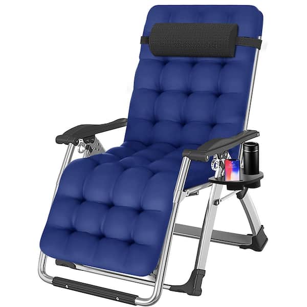 BOZTIY Zero Gravity Chair, Patio Folding Reclining Lounge Chair