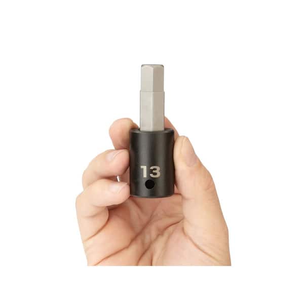 TEKTON 1/2 in. Drive x 13 mm Hex Bit Impact Socket SIB23213 - The
