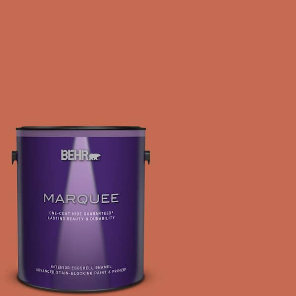 BEHR MARQUEE 1 gal. #T16-14 Raw Copper Eggshell Enamel Interior Paint & Primer